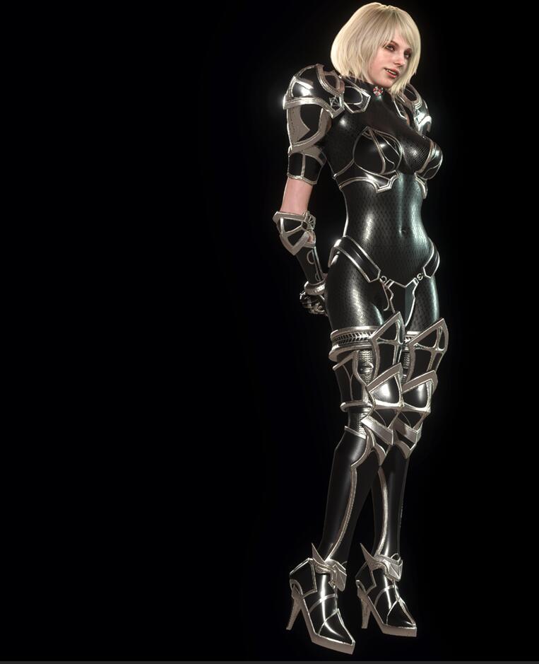 《生化危機4:重制版》阿什莉黑色奧術騎士MOD