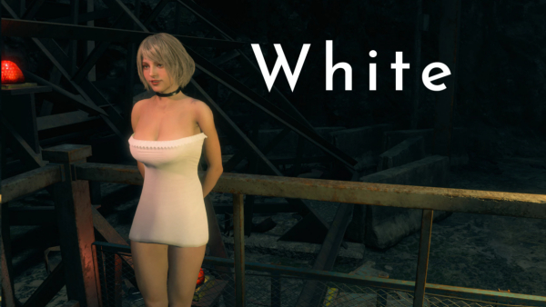 《生化危機(jī)4：重制版》阿什莉性感迷你裙白色款MOD