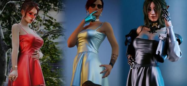 《賽博朋克2077》可愛連衣裙MOD