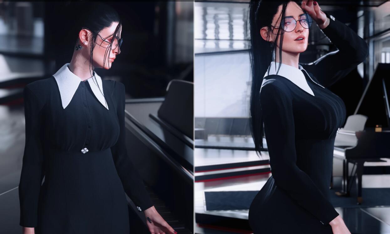 《賽博朋克2077》縐紗迷你連衣裙MOD