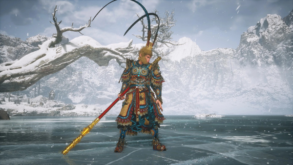 《黑神話:悟空》神珍大圣套的紅藍混合配色MOD