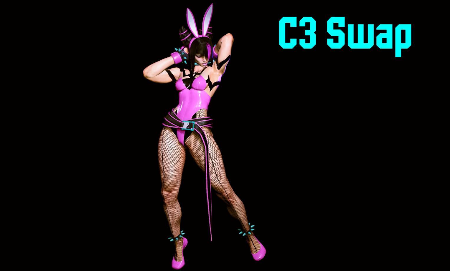 《街頭霸王6》韓蛛俐C3素體兔女郎v1.2.1MOD