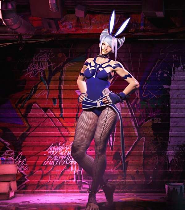 《街頭霸王6》韓蛛俐C3素體兔女郎赤足v1.2.1MOD