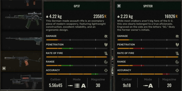 《潛行者2:切爾諾貝利之心》武器平衡調整MOD