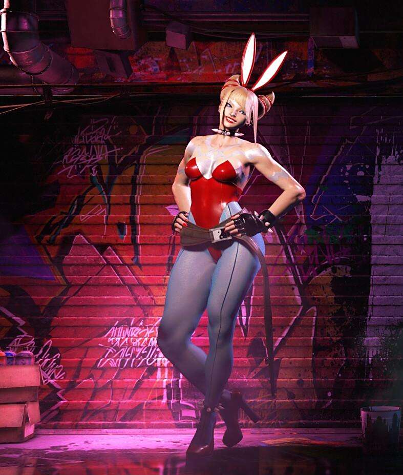 《街頭霸王6》韓蛛俐C3素體兔女郎高跟鞋v1.2.1MOD