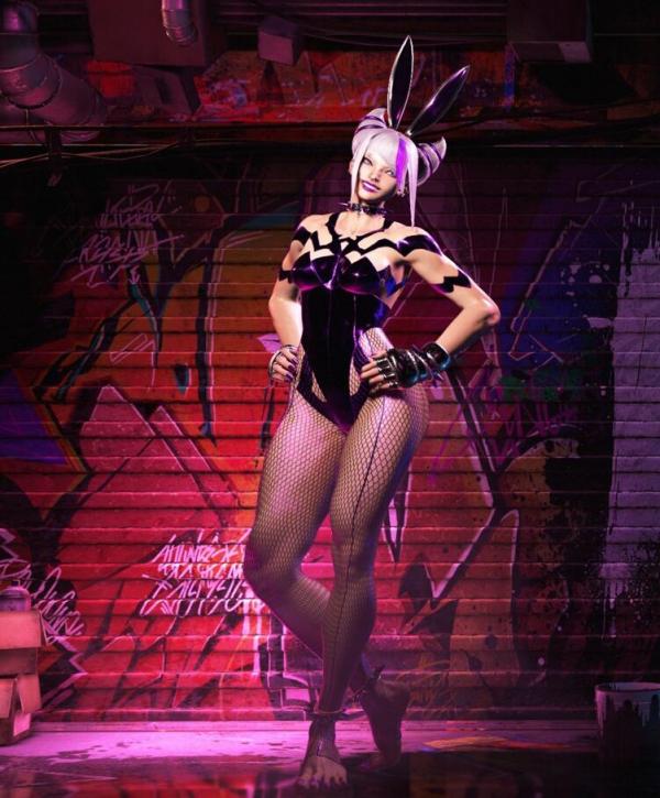 《街頭霸王6》韓蛛俐C3素體兔女郎黑絲無腰帶v1.2.1MOD