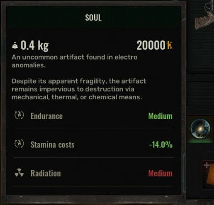 《潛行者2：切爾諾貝利之心》耐力屬性增強MOD