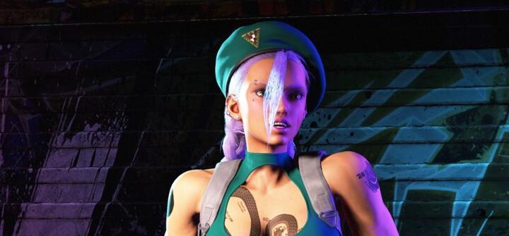 《街頭霸王6》嘉米C1皮膚紋理蛇紋身MOD