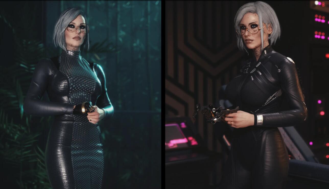 《賽博朋克2077》默認服裝兼容EBB體型v1.03MOD