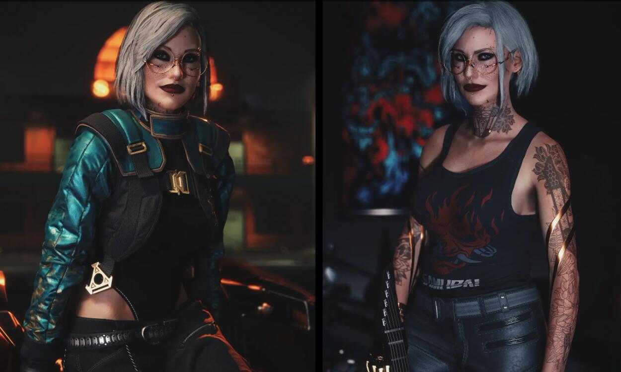 《賽博朋克2077》默認服裝兼容EBBRB體型v1.03MOD