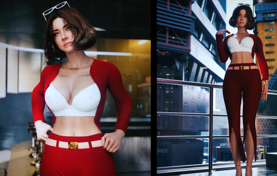 《賽博朋克2077》女老板套裝MOD