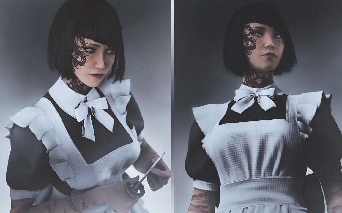 《賽博朋克2077》氣質(zhì)游戲女仆裝MOD