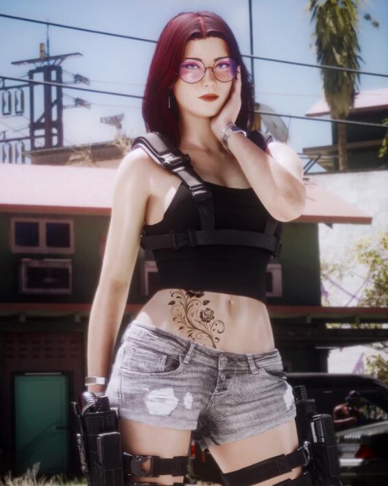 《賽博朋克2077》模塊化手槍皮套MOD