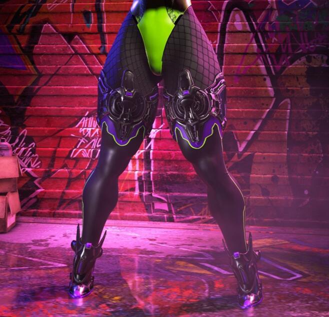 《街頭霸王6》嘉米cos終極弗雷娜無汗不透明漁網(wǎng)MOD