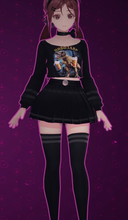 《米塔MiSide》恐龍圖案上衣米塔MOD