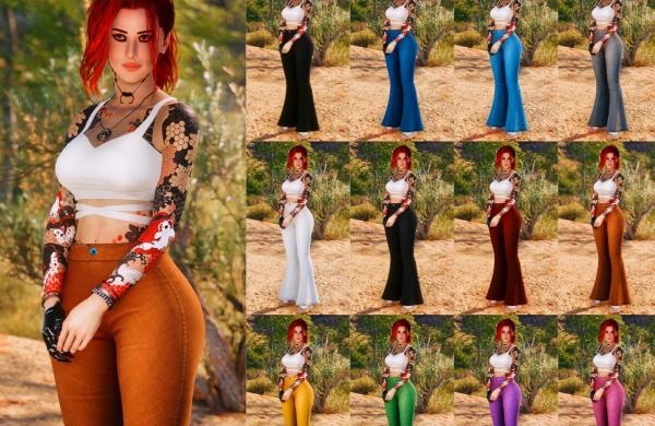 《賽博朋克2077》喇叭褲MOD