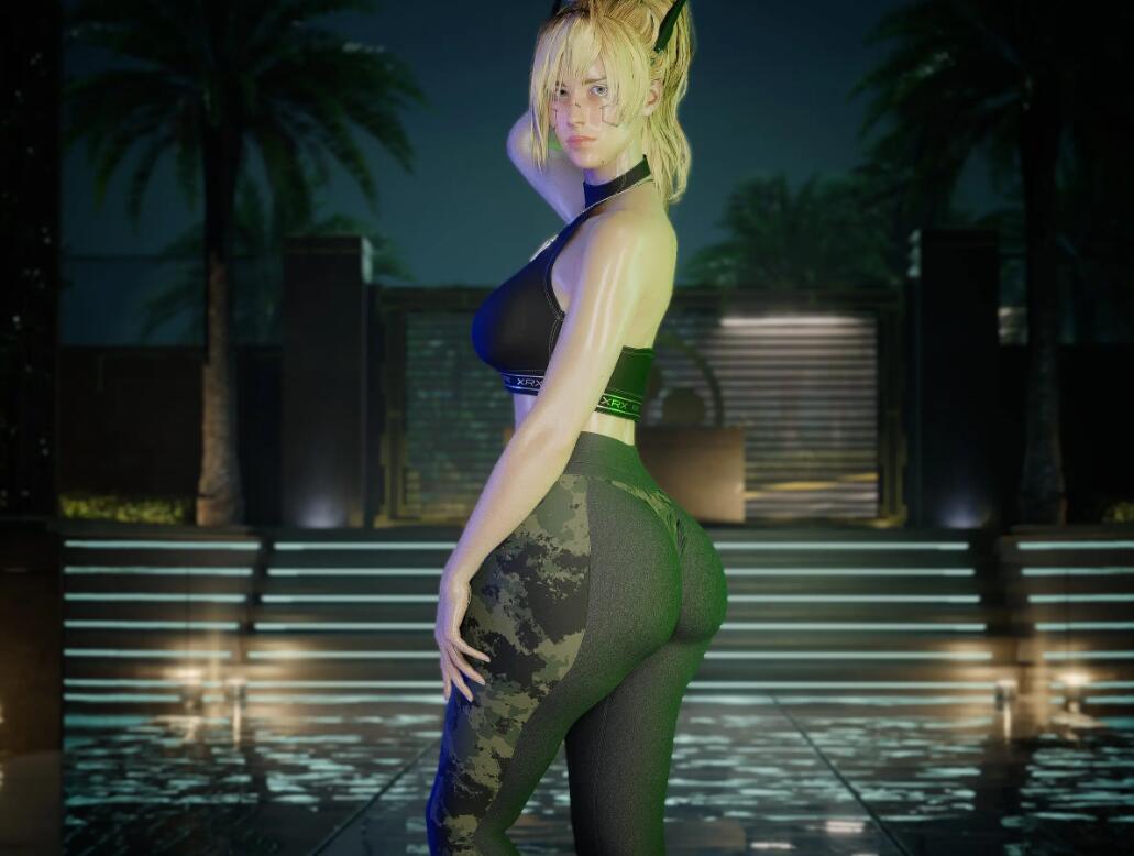 《賽博朋克2077》性感瑜伽打底褲天使體型MOD