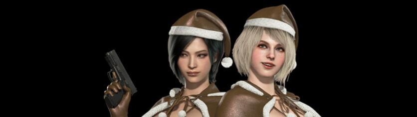 《生化危機(jī)4：重制版》艾達(dá)阿什莉淘氣圣誕裝灰色MOD[需要DLC]