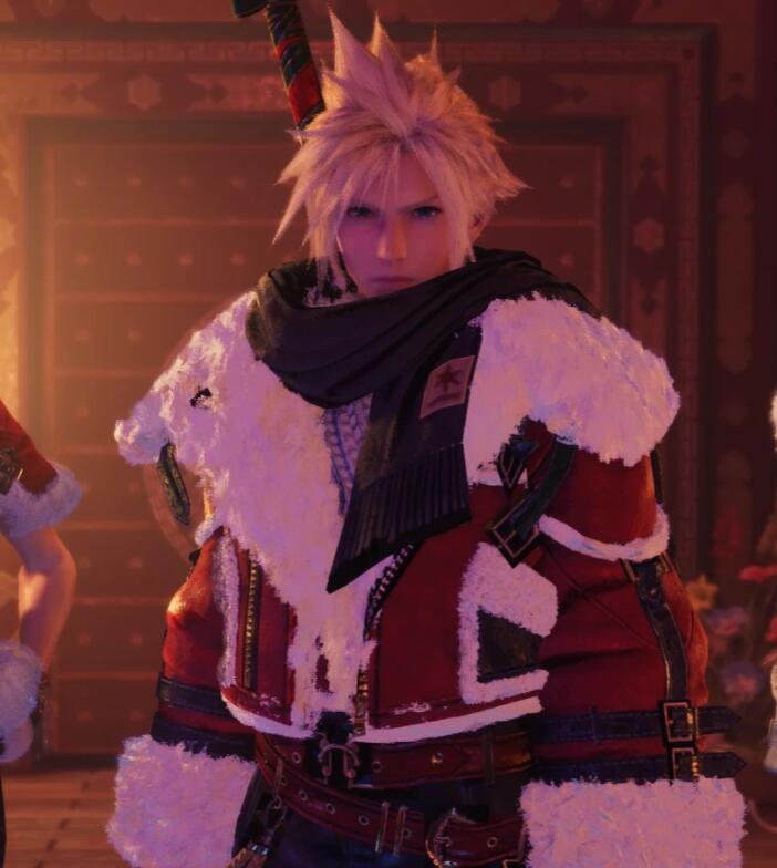 《最終幻想7:重制版》克勞德圣誕節(jié)套裝MOD