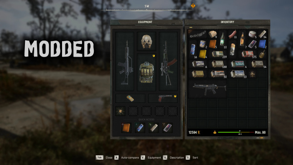 《潛行者2:切爾諾貝利之心》庫(kù)存界面居中MOD