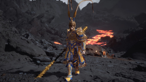 《黑神話:悟空》大圣套與金箍棒的藍(lán)橙配色MOD