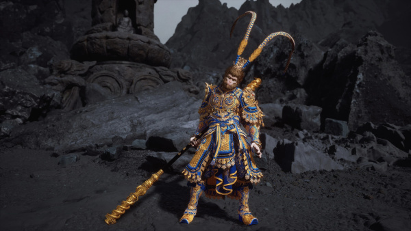 《黑神話:悟空》大圣套與金箍棒的藍(lán)橙配色MOD