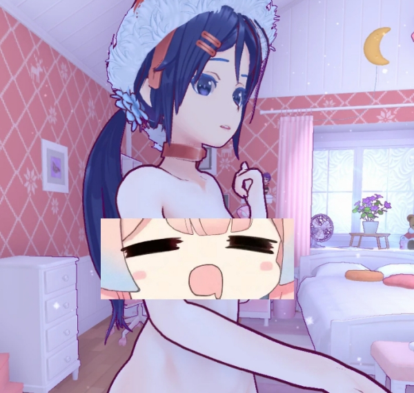 《米塔MiSide》頭帶圣誕帽的果體米塔MOD