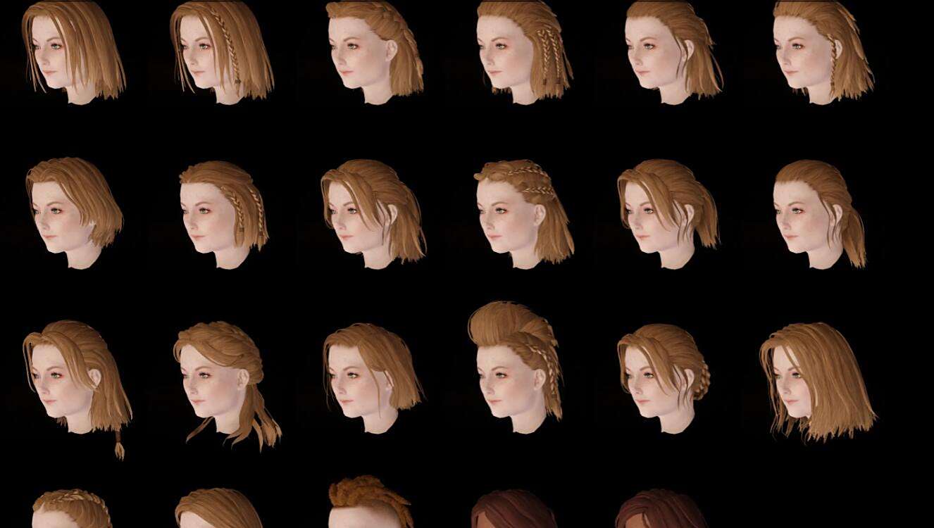 《上古卷軸5:天際重制版》默認發型重置MOD