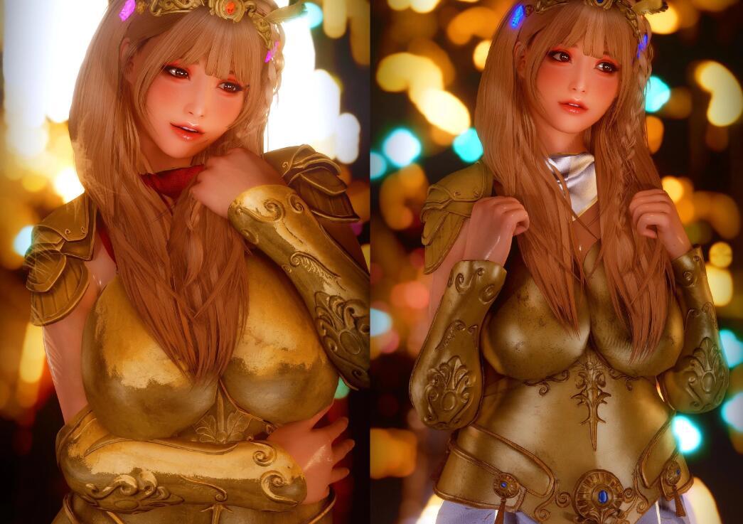 《上古卷軸5：天際重制版》CBBE3BA守護女神盔甲MOD