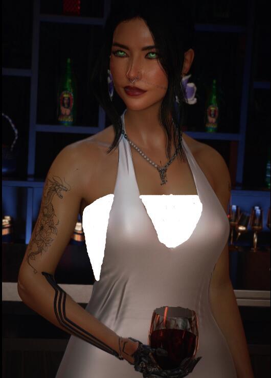 《賽博朋克2077》走道連衣裙MOD