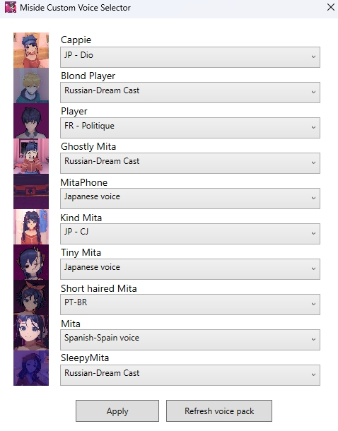 《米塔MiSide》自定義聲音選擇器MOD
