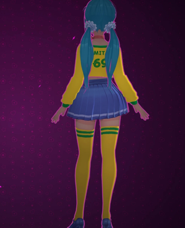 《米塔MiSide》巴西國家隊球衣初音未來服裝MOD