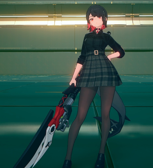 《絕區零》艾蓮黑色格子衫MOD