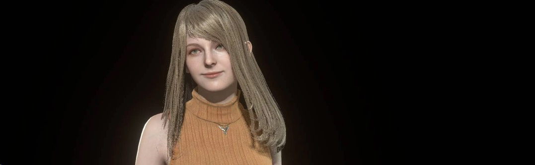 《生化危機4：重制版》阿什莉披肩長發MOD