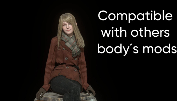 《生化危機4：重制版》阿什莉披肩長發MOD