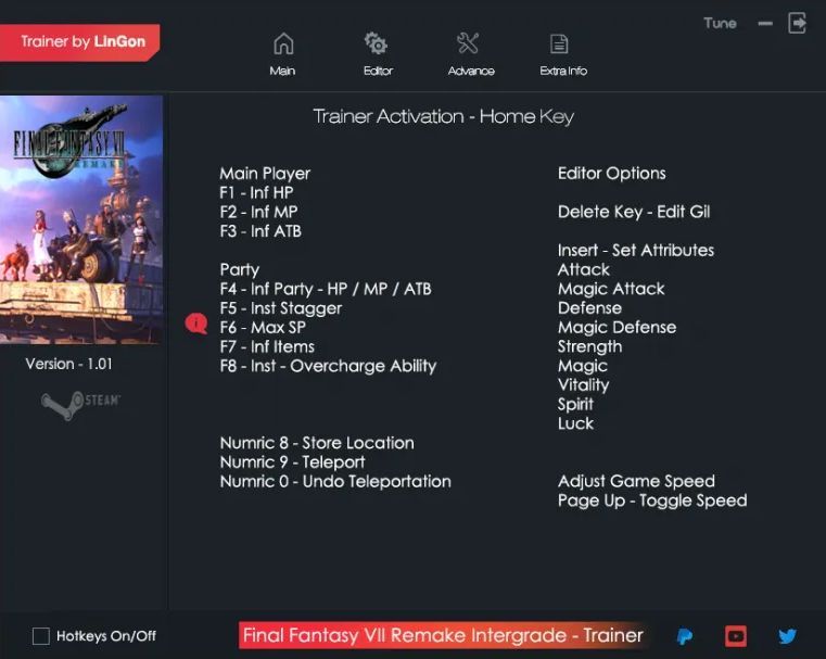 《最終幻想7：重制版》修改器整合包