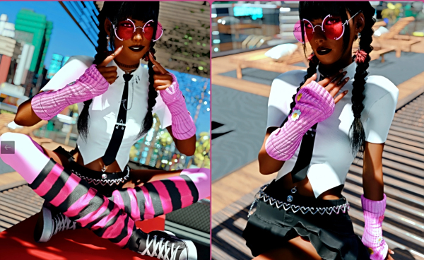 《賽博朋克2077》可愛少女袖套MOD