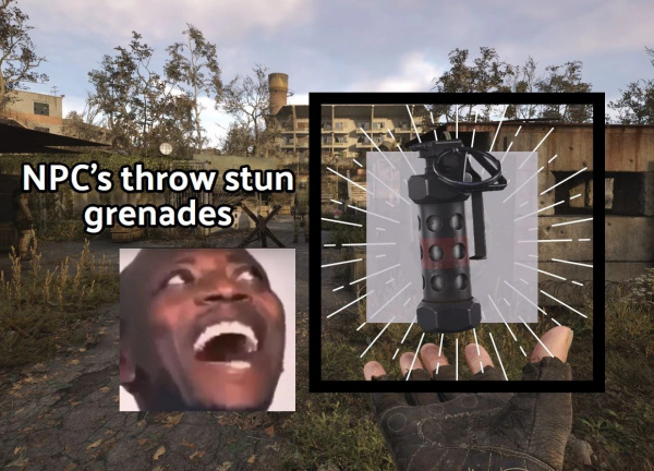 《潛行者2：切爾諾貝利之心》NPC投擲眩暈手雷MOD