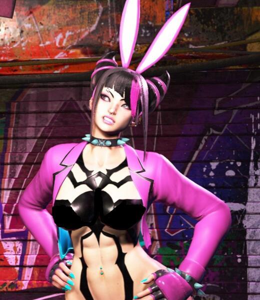 《街頭霸王6》韓蛛俐C1皮膚紋理兔女郎貼紙v1.6MOD