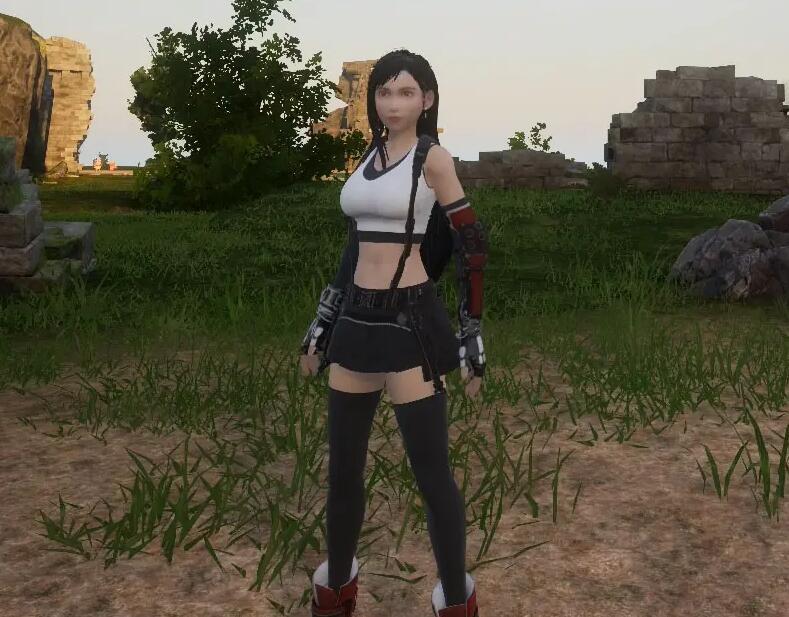 《幻獸帕魯》最終幻想蒂法替換女玩家MOD[支持天墜之地]