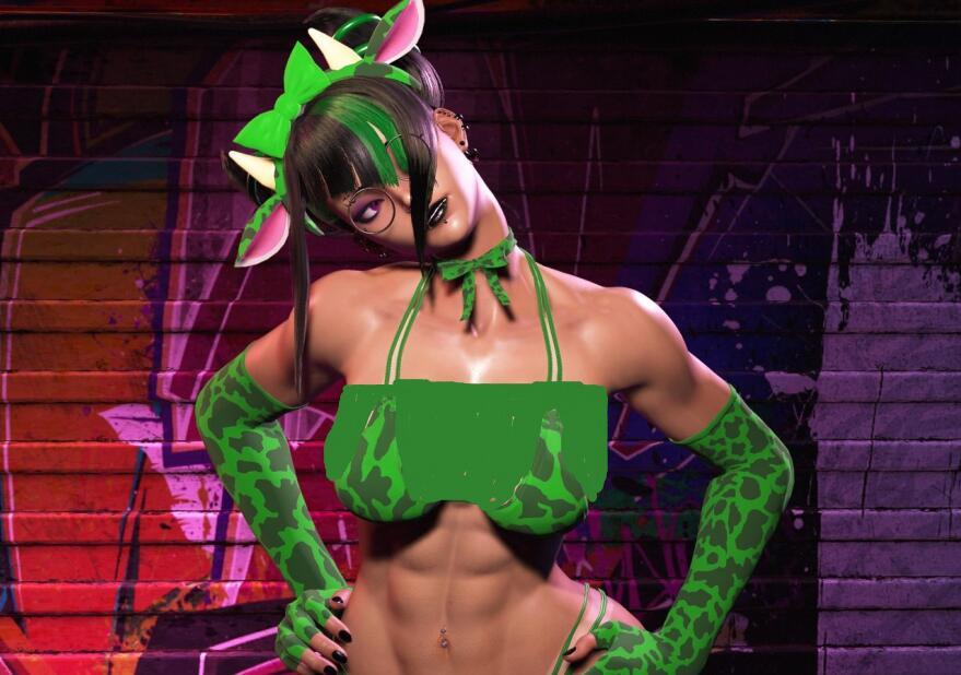 《街頭霸王6》韓蛛俐C1皮膚紋理吊帶曬痕v1.6MOD