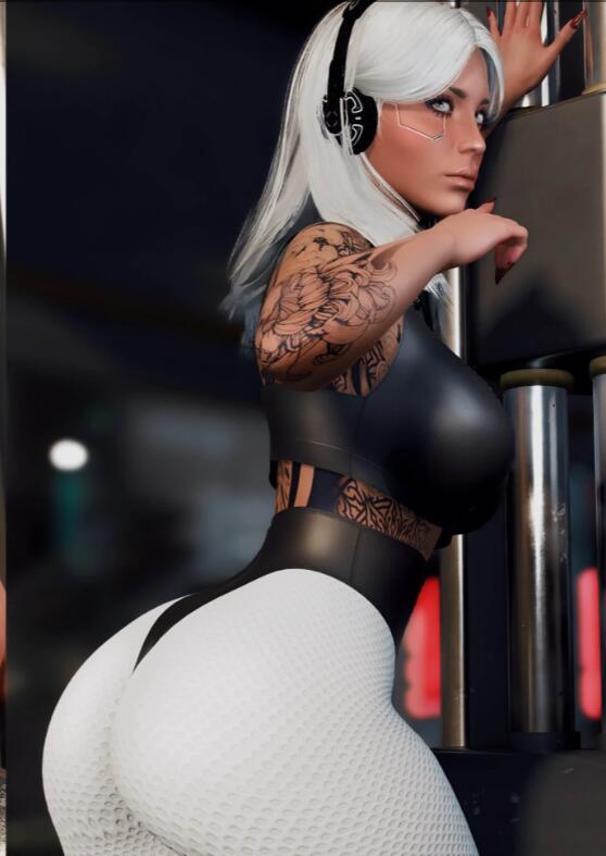 《賽博朋克2077》運動打底褲MOD