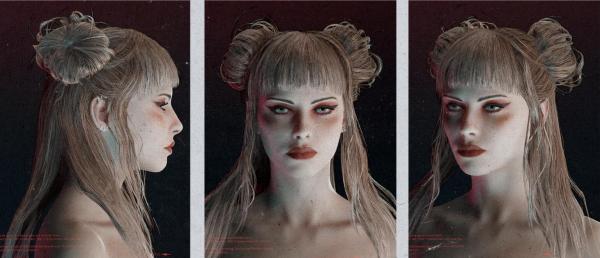 《賽博朋克2077》太空發髻MOD