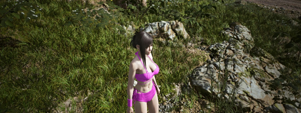 《最終幻想7：重生》蒂法的粉色比基尼MOD