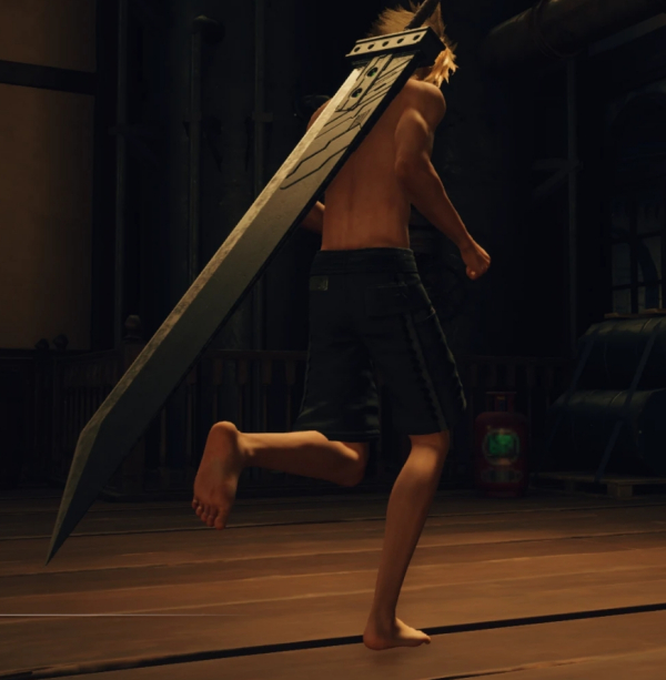 《最终幻想7：重生》移除克劳德狂野冲浪装的拖鞋MOD