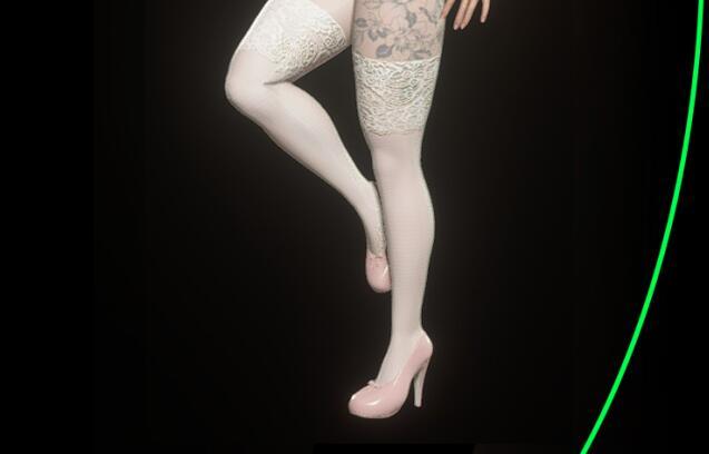 《生化危機4:重制版》阿什莉健美絲襪1款白色MOD