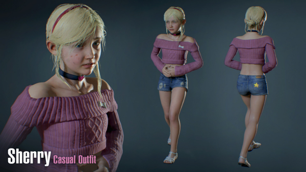 《生化危机2：重制版》休闲风服装外观mod整合包