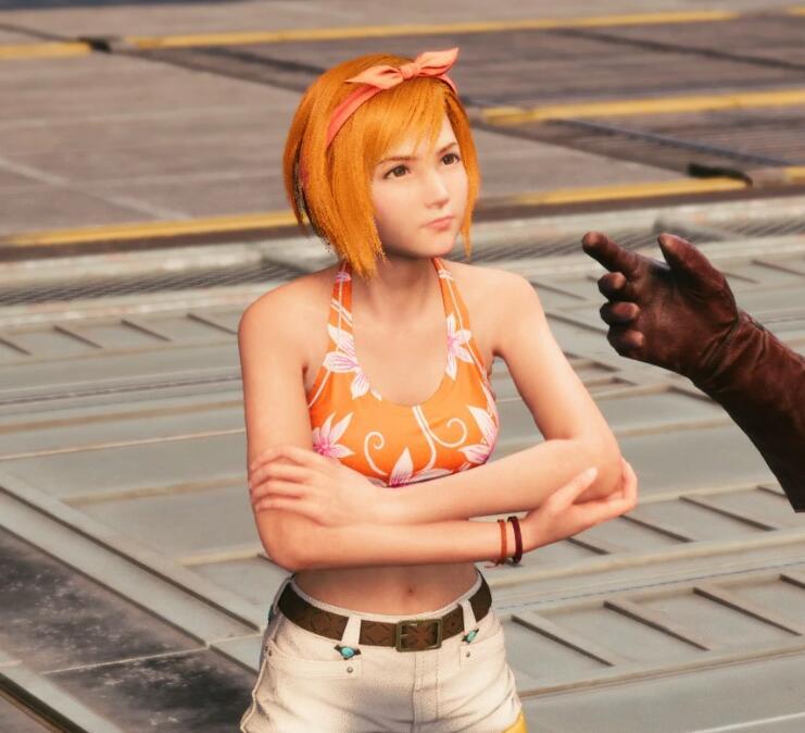 《最終幻想7：重制版》尤菲泳裝插件愛(ài)麗絲肌肉皮膚MOD