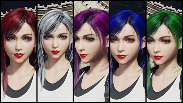 《最終幻想7:重生》蒂法多彩發色MOD