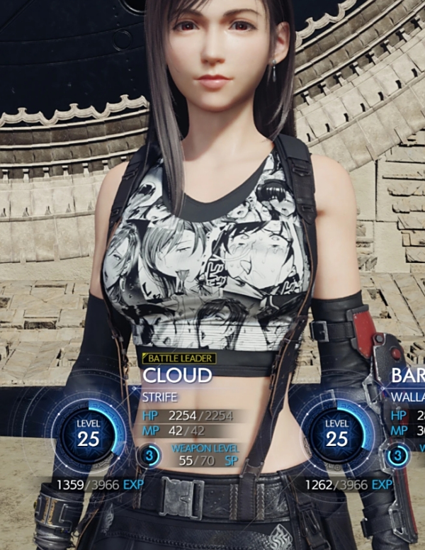 《最終幻想7:重生》蒂法?阿黑顏上衣MOD